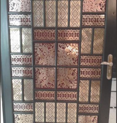 Brass & Wooden Door